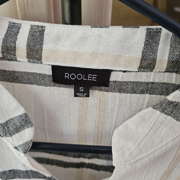 Roolee Striped V Neck Tee - Picture 3 of 7